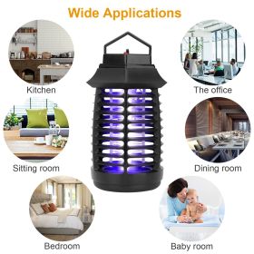 Bug Zapper Electric UV Mosquito Killer Lamp Insect Killer Light Pest Fly Trap Catcher Harmless Odorless Noiseless Narrow Safe Gap For Home Restau