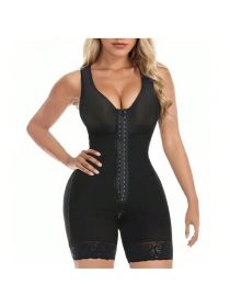 Fajas Colombianas Shapewear for Women Tummy Control Post Surgery Full Body Shaper Butt Lifter with Zipper Crotch,corset tops for women (Color: Black, size: 3XL)