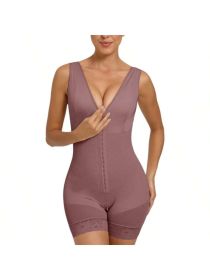Fajas Colombianas Shapewear for Women Tummy Control Post Surgery Full Body Shaper Butt Lifter with Zipper Crotch,corset tops for women (Color: Purple, size: M)
